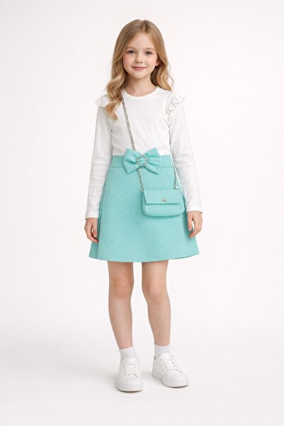 SETTY KOOP Girls Princess Bow Dress Set with Matching Mini Bag, Stylish Long ...