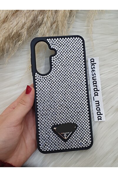 ZB Aksesuarda Moda Samsung Galaxy A26 Compatible Luxury Full Stone Branded Case