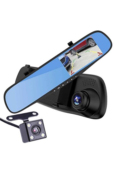 Grandia Rearview Mirror Dash Cam DVR, Front-Rear Full HD Recording, G-Sensor,...