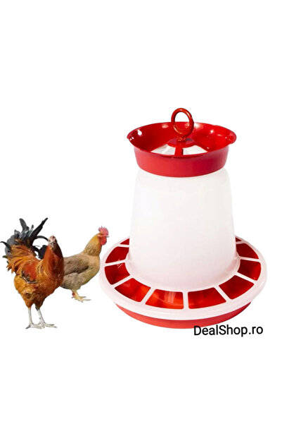 dealshopromania Feeder for chicks and poultry 10 Liters ducks guinea fowl tur...