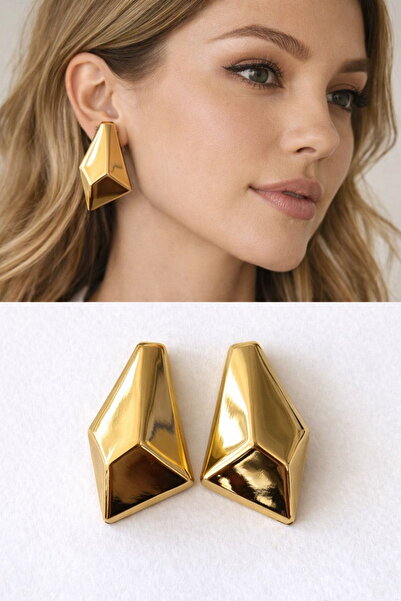 DEMOKAN Women's Earrings Metal Look Geometric Tarnish Resistant Earrings