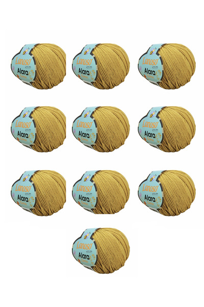 Lanoso Alara Cotton Yarn Pachet de 10 bucăți 50 gr 140 m Bumbac și Acrilic (9...