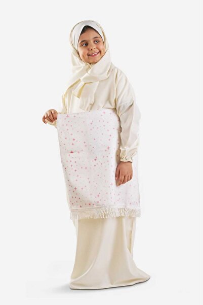 Reetal طقم صلاة للبنات - سجادة مخمل وفستان مع حجاب - للأعمار من 6 إلى 14 سنة ...