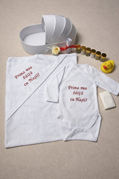 Your Baby Store Set for the first bath with the godparents with landou- red w...