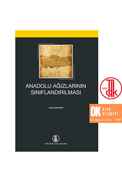 Remzi Kitabevi Anadolu Ağızlarının Sınıflandırması - Leyla Karahan ( Yeni bas...