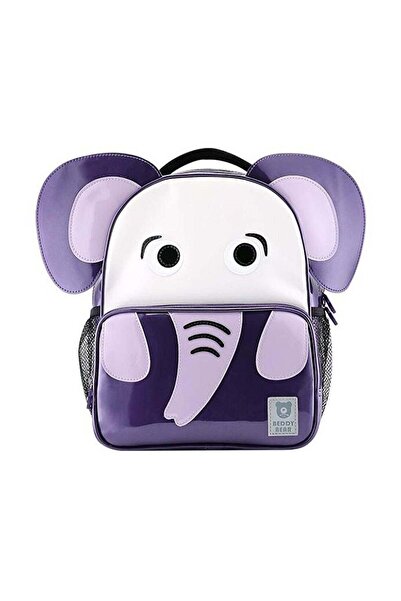Beddybear Rucsac mov cu elefant pentru copii, mare, rezistent la apă,