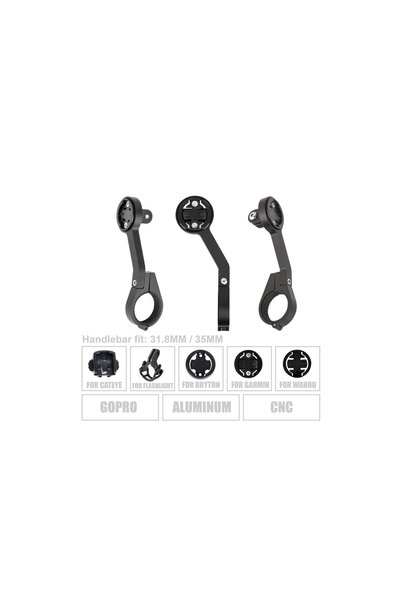 Briviga - LW-HOLDER01 Alüminyum Bisiklet Bilgisayarı ve GoPro Tutucu Garmin, ...