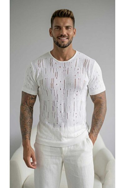 bozdemirtshirt Erkek triko Lazer Kesim Slim Fit tshırt