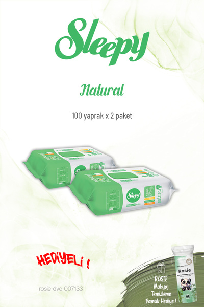 Sleepy 2'li Natural Kişisel Bakım Havlusu 100'lü ve Rosie