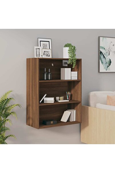 Concept Dulap de perete suspendat, stejar maro, 69,5x32,5x90 cm