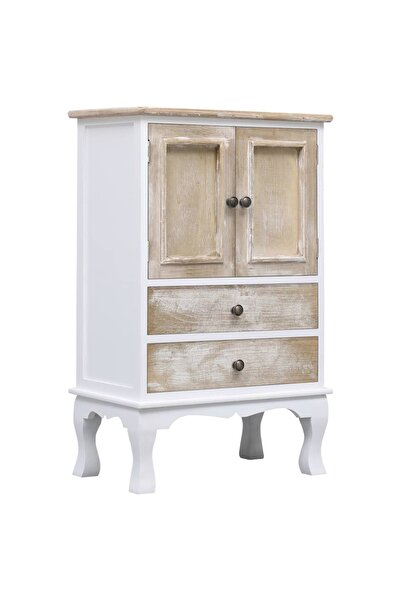 Concept Ντουλάπι με συρτάρια, λευκό, 50 x 30 x 80 cm, ξύλο