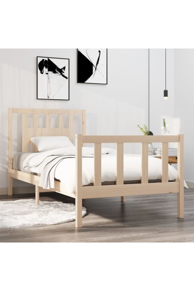 Concept Σκελετός Μονό κρεβατιού 3FT, 90x190 cm, μασίφ ξύλο