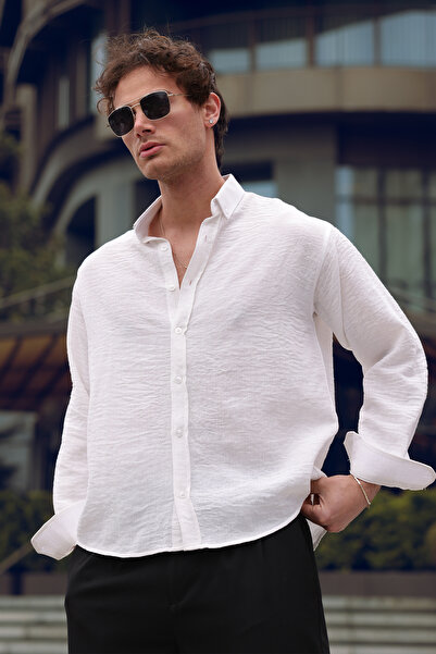 aziso Men's Oversized Cut Shirt