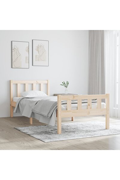 Concept Cadru de pat Single 3FT, 90x190 cm, lemn masiv