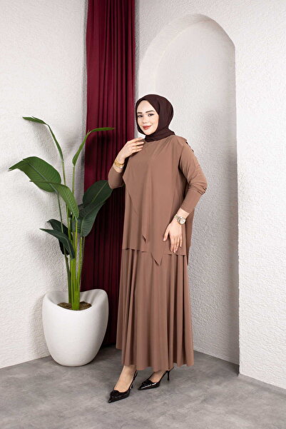 MODAMÜNASİP Set cu fustă asimetrică Sandy