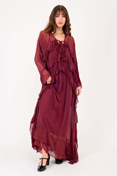 Park Moda 7522 ΦΟΡΕΜΑ DUBLIN ΠΟΛΥΧΡΩΜΟ ΜΕ ΦΟΔΡΑ ΜΑΚΡΥ Μετάξι