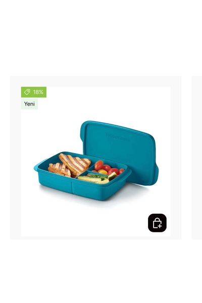 Tupperware Compartmentalized Nutrition 1 Liter Color as Shown in the Image