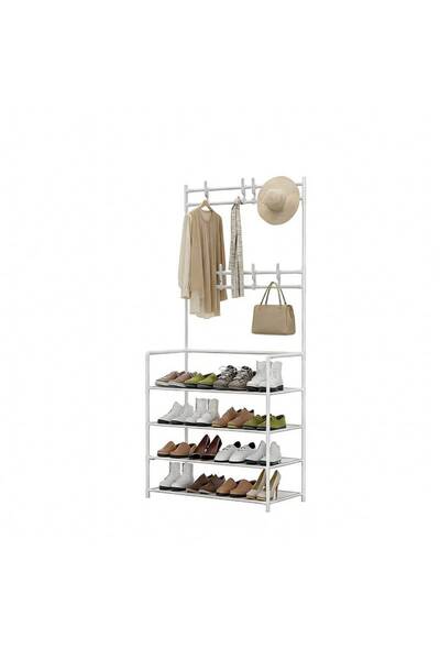 VmaxVision Coat Rack 3-in-1 Hall Tree Coat Rack with Shoe Bench, 8 Hooks Hall...