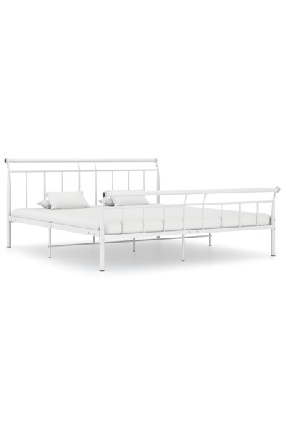 Concept Σκελετός κρεβατιού, λευκό, 160x200 cm, μεταλλικός