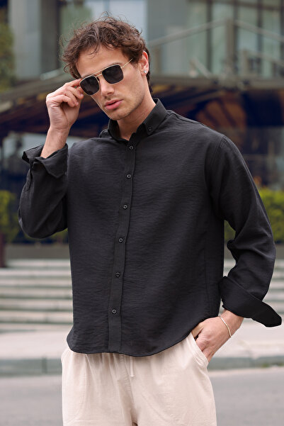 aziso Men's Oversized Cut Shirt