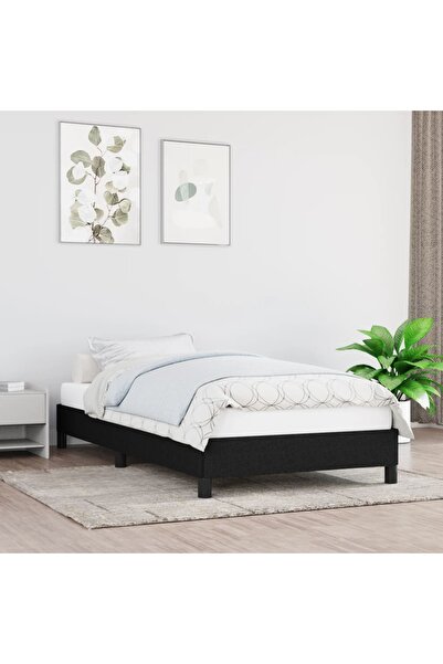 Concept Σκελετός κρεβατιού, μαύρο, 80x200 cm, ύφασμα