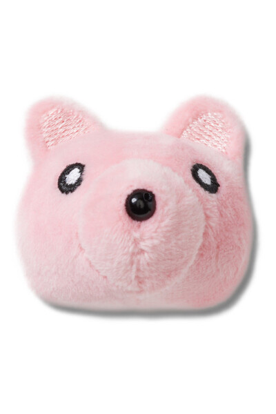 Crocs Jibbitz Pink Plush Teddy Face