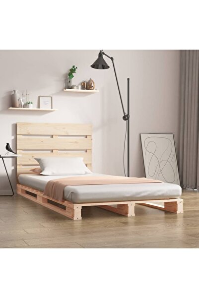 Concept Cadru de pat Single Small 2FT6, 75x190 cm, lemn masiv de pin