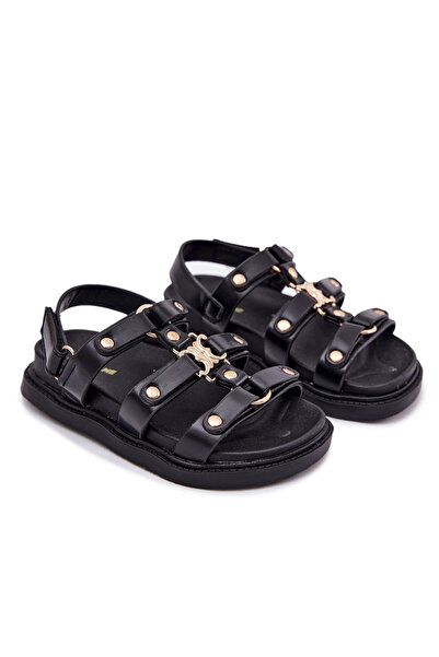 BOTO Girls sandals with golden detail black Lunessa 30