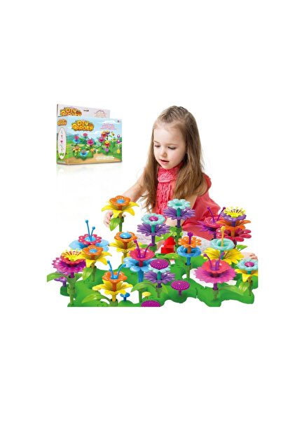 OEM Set educativ de construcție „Grădină de flori”, 96 de piese, Joc creativ ...