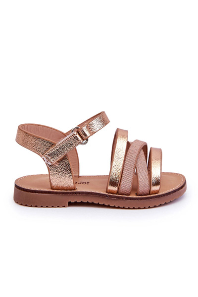 BOTO Children's Sandals With Straps Rose Gold Isla 28