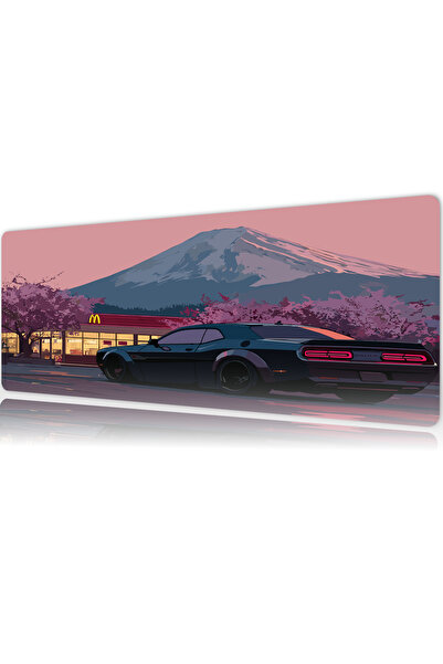 urzuva Araba Modelleri Neon Sakura Drive Gaming Oyuncu XL Mouse Pad Mousepad ...