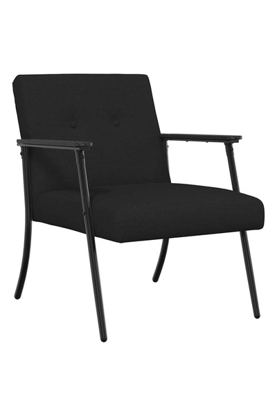 vidaxl armchair Black 59 x 75 x 78 cm fabric