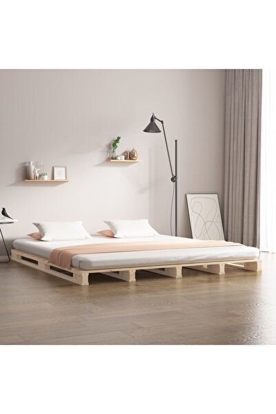 Concept Cadru de pat dublu 4FT6, 135x190 cm, lemn masiv de pin