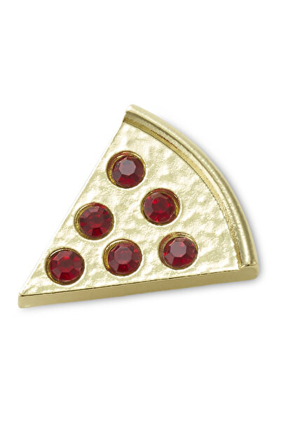 Crocs Φέτα πίτσας Jibbitz Gold