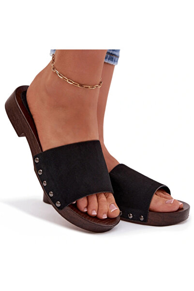 BOTO Sandale damă Amelvesa, negre, cu cuie, talie 40