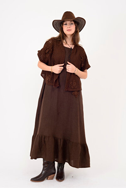 Park Moda 25585 Rochie cu aplicații florale în relief, set de 2, KET in KIM