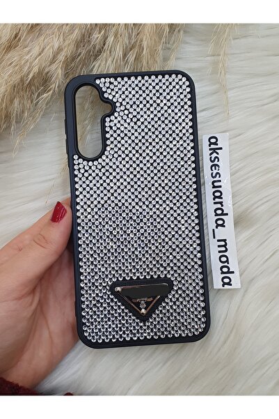 ZB Aksesuarda Moda Samsung Galaxy A24 Compatible Luxury Full Stone Branded Case