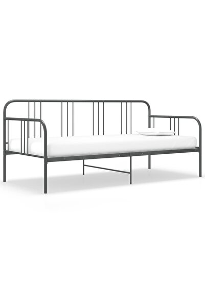 Concept Σκελετός καναπέ-κρεβάτι, γκρι, 90 x 200 εκ., μεταλλικός