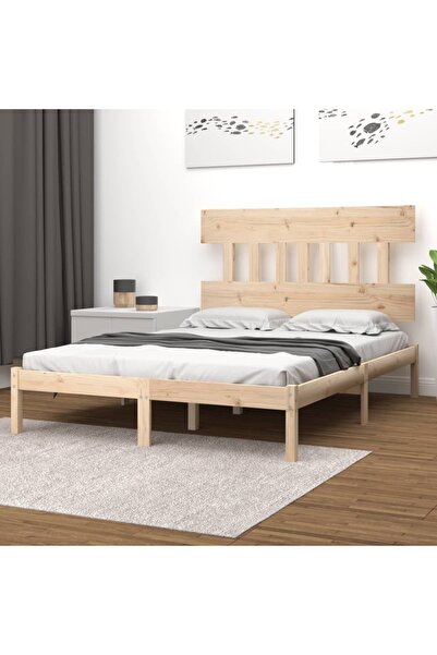 Concept Σκελετός κρεβατιού, 140x190 εκ., μασίφ ξύλο