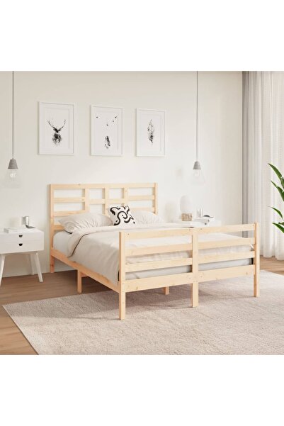 Concept Σκελετός κρεβατιού, 140x190 εκ., μασίφ ξύλο