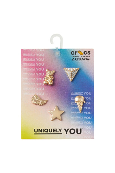 Crocs Jibbitz Gold Icons 5 Pack