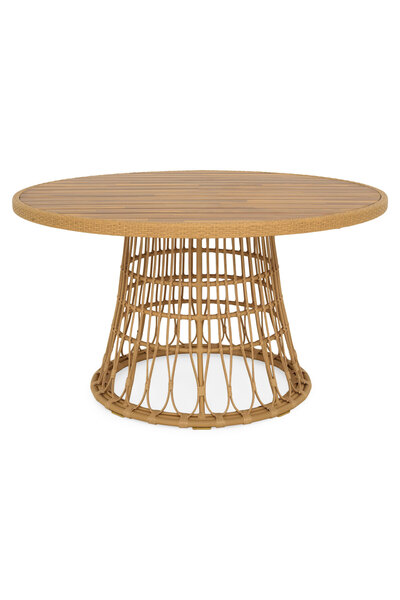 Maison Mex Round garden/terrace table LENCO H.75 D.136 natural