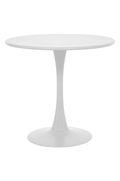 Maison Mex Round garden/terrace table PLEZURO H.73.5 D.80 white