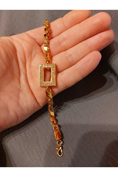 GEZERGOLD TAKI Gram külçe uyumlu arpa zincir 22ayar altın kaplama bileklik