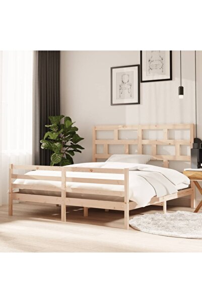 Concept Cadru de pat Super King 6FT, 180x200 cm, lemn masiv