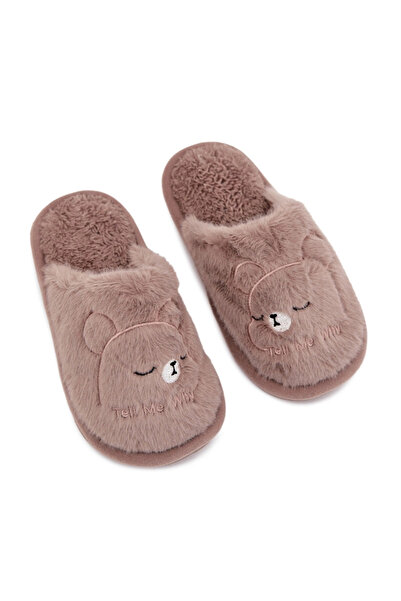 Befado Papuci de casă pentru copii cu blană Bej închis Norene 34