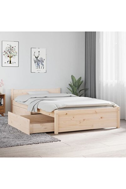 Concept Σκελετός κρεβατιού με συρτάρια Μονό 3FT, 90x190 εκ.