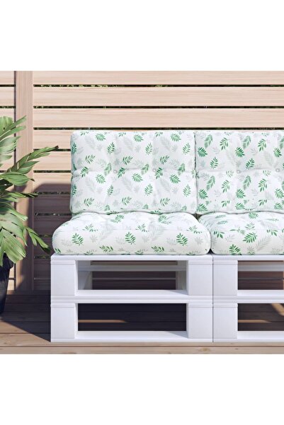 Concept Μαξιλάρια καναπέ από παλέτα, 2 τεμ., Υφαντό με σχέδιο σε φύλλα