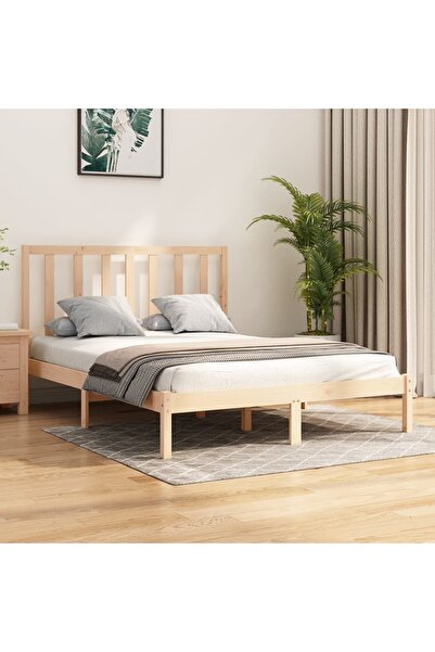 Concept Cadru de pat, 140x190 cm, lemn masiv de pin