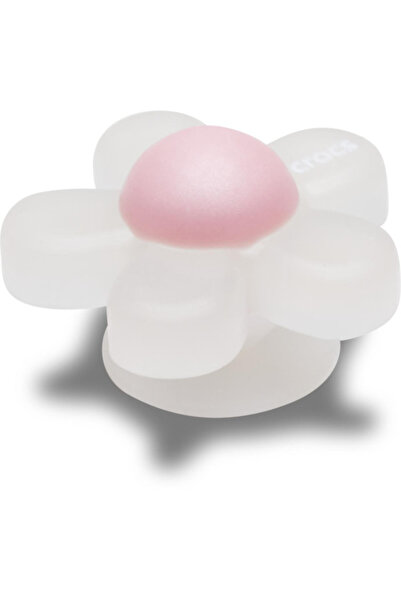 Crocs Ιριδίζον λουλούδι Jibbitz με πορτοκάλι